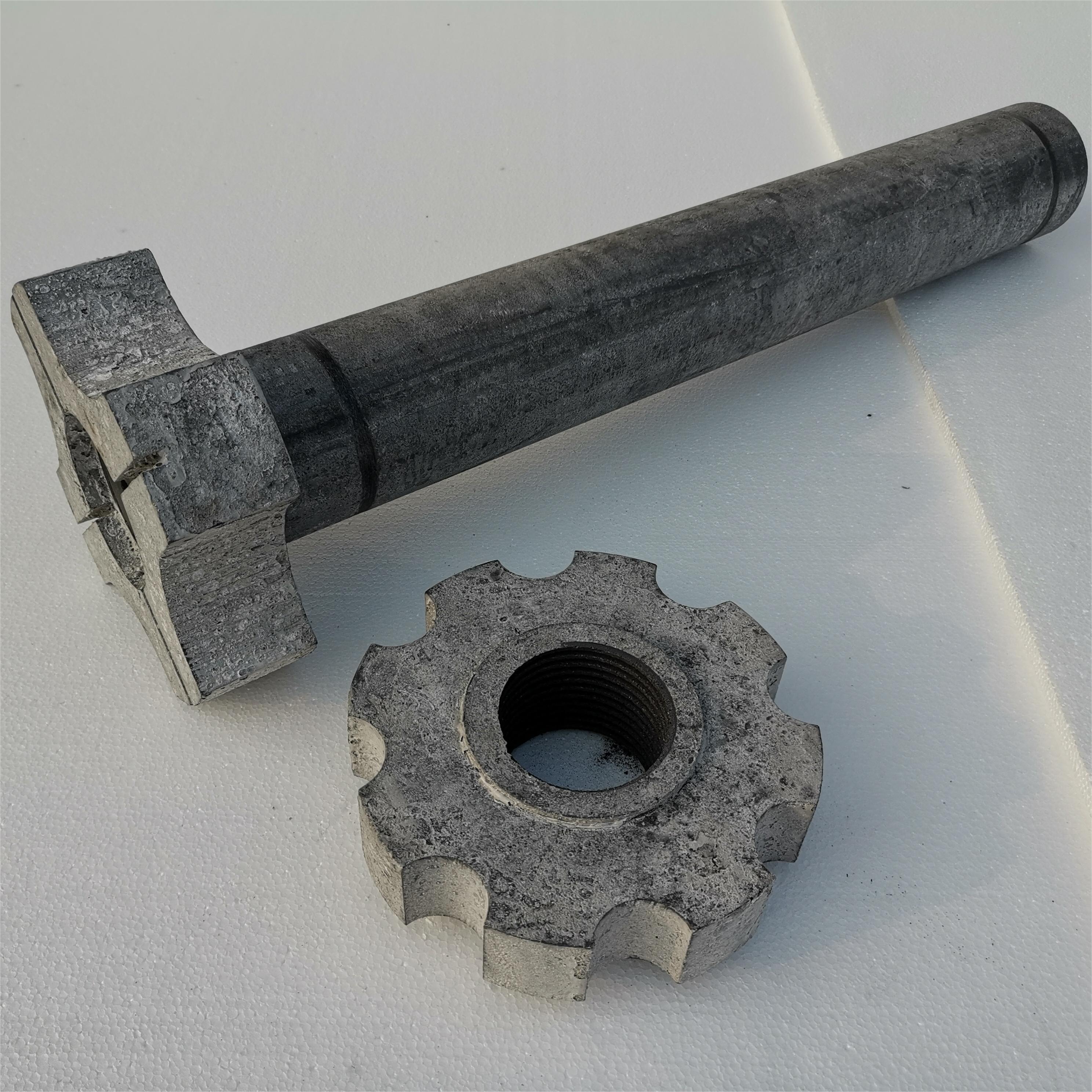 graphite degassing rotor, Crucible For Melting Aluminium, degassing rotor